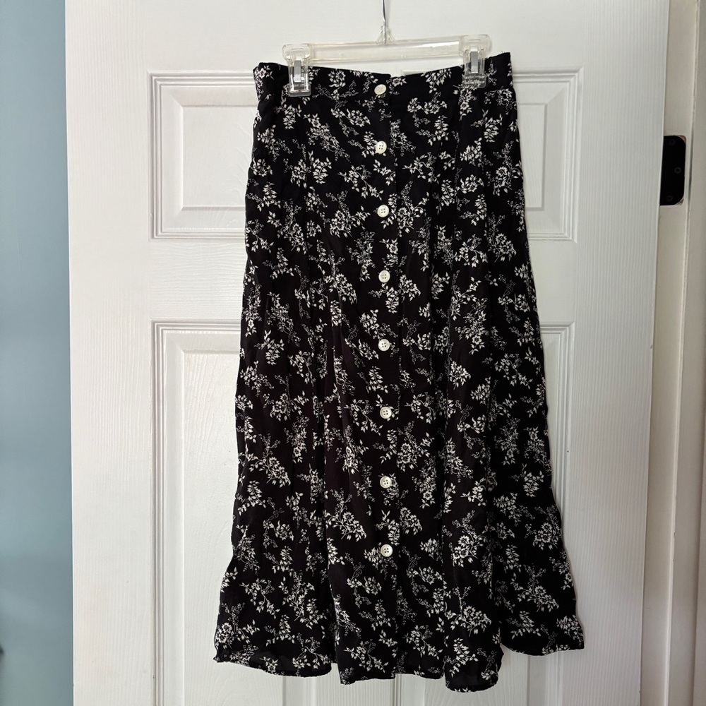 Petite by Wildlife Sportswear Cotton Floral Skirt